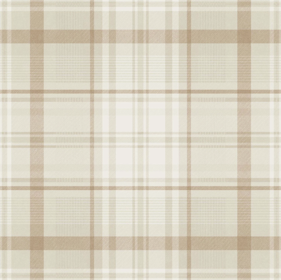 Kirkham Check - Plaid Wallpaper - Orange