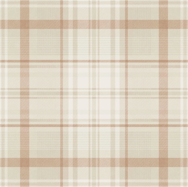 Sample - Kirkham Check - Plaid Wallpaper - Orange