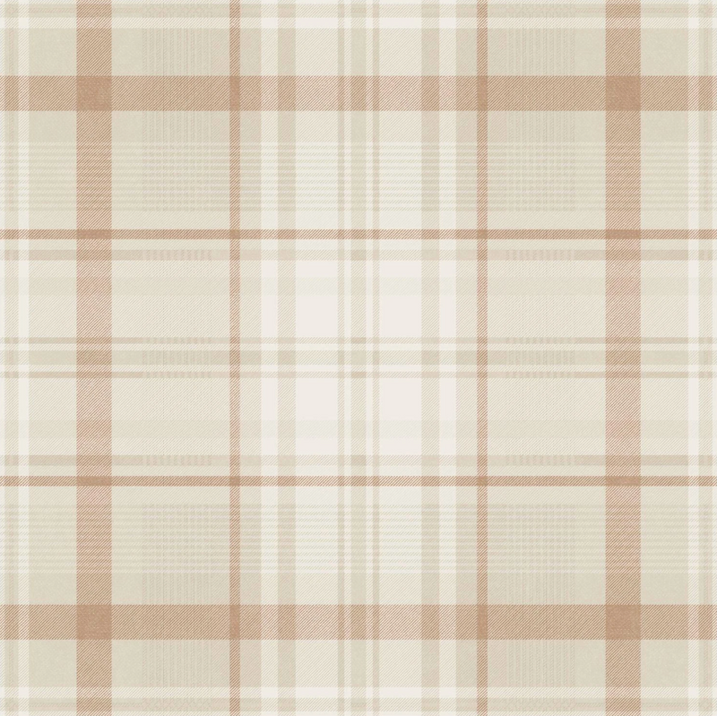 Sample - Kirkham Check - Plaid Wallpaper - Orange