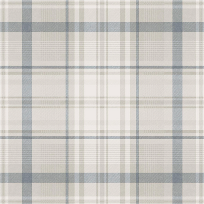 Kirkham Check - Plaid Wallpaper - Navy
