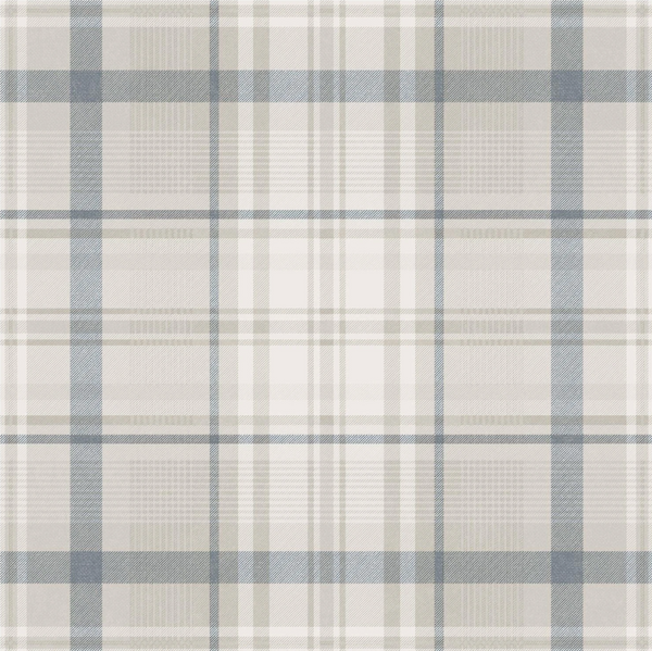 Sample - Kirkham Check - Plaid Wallpaper - Navy