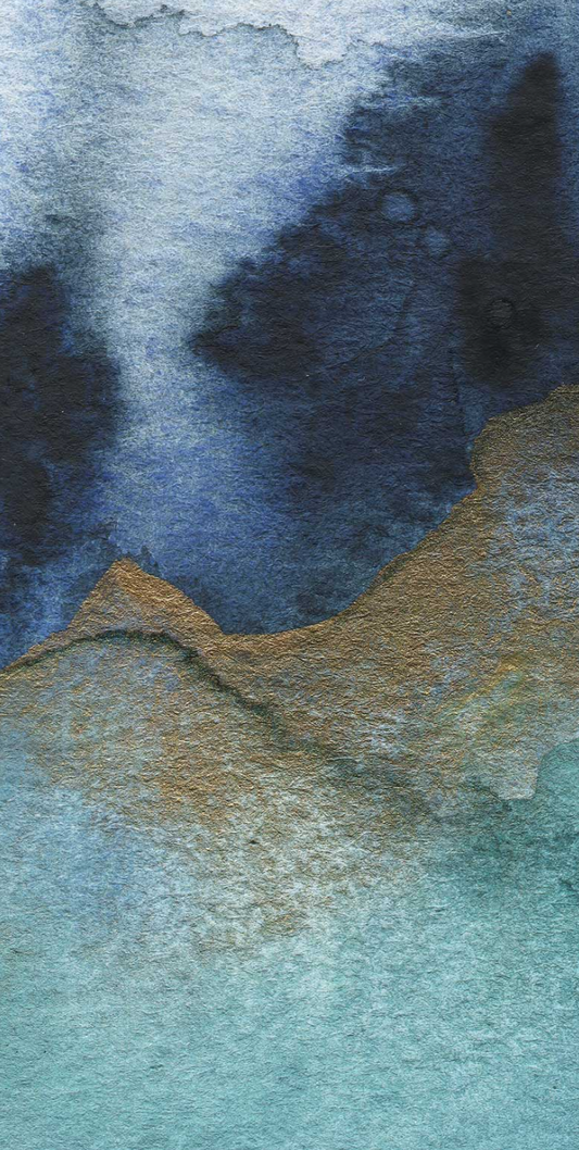Mystic Metallic - Custom Sized Wallpaper Mural (per m2) - Teal