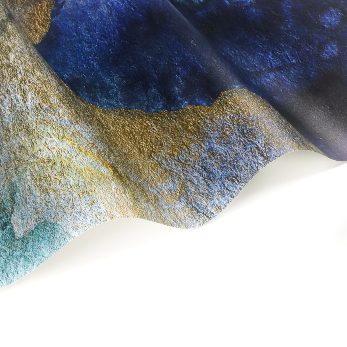 Mystic Metallic - Custom Sized Wallpaper Mural (per m2) - Teal