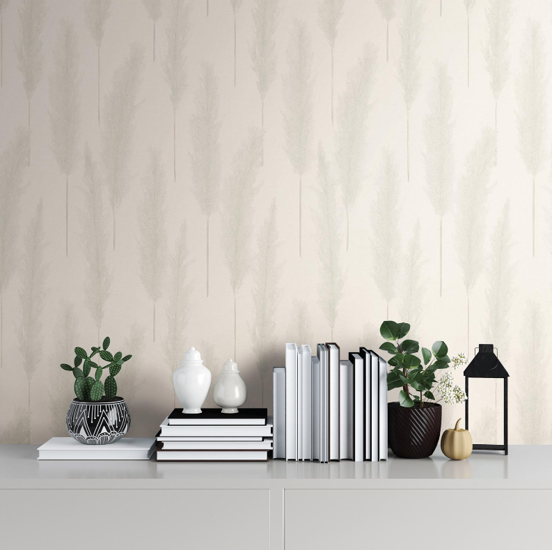 Brushed Grass Wallpaper - Beige