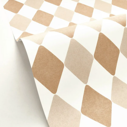 Danser Harlequin Wallpaper - Coffee & Latte