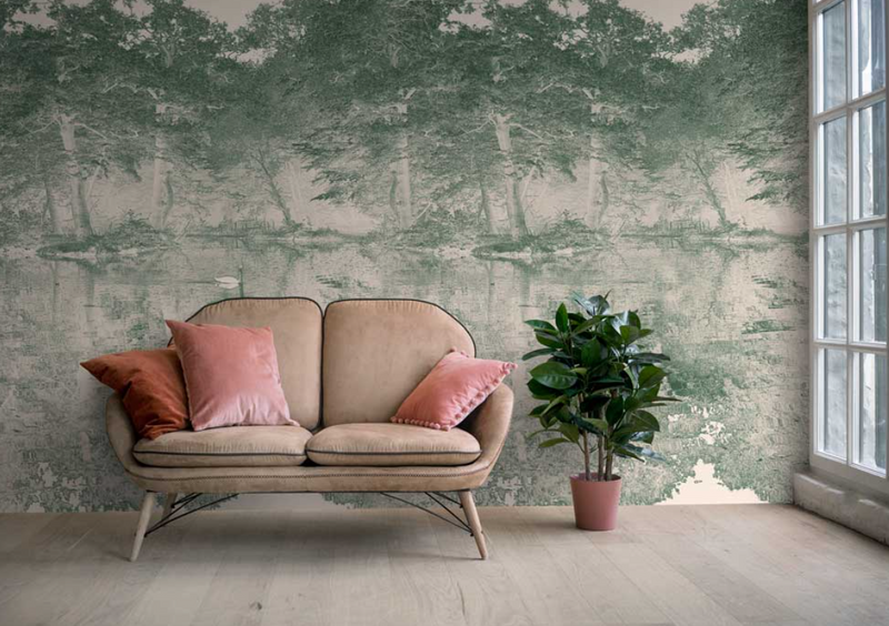Toile De Jouy - Custom sized wallpaper mural (per/m2) - Virst