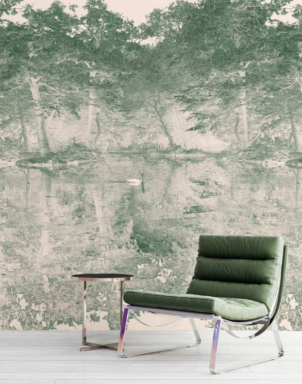 Toile De Jouy - Custom sized wallpaper mural (per/m2) - Virst