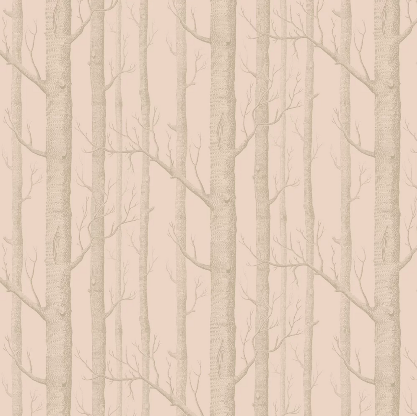 Cole & Son - Woods Wallpaper - Pink Gilver