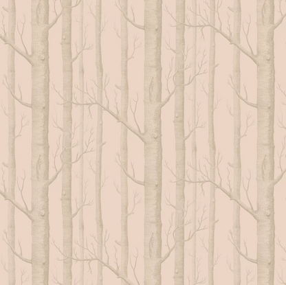 Cole & Son - Woods Wallpaper - Pink Gilver