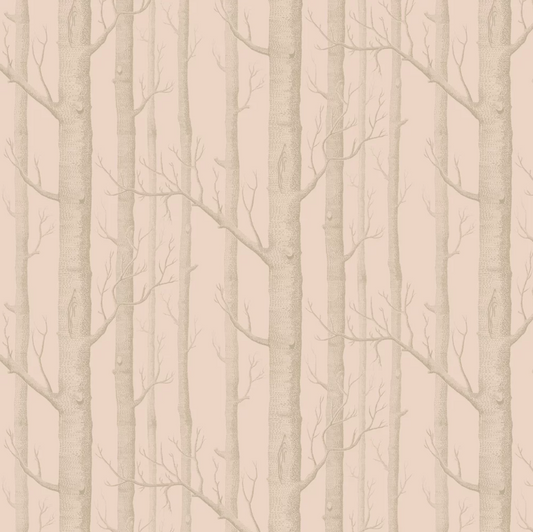 Cole & Son - Woods Wallpaper - Pink Gilver