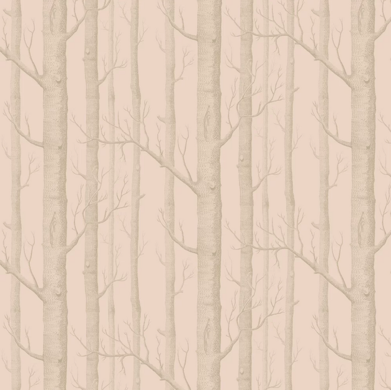 Cole & Son - Woods Wallpaper - Pink Gilver