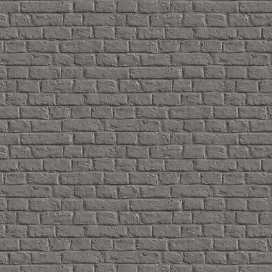 Brick Wall Wallpaper - Charcoal Grey - 48 Rolls Due July 2026