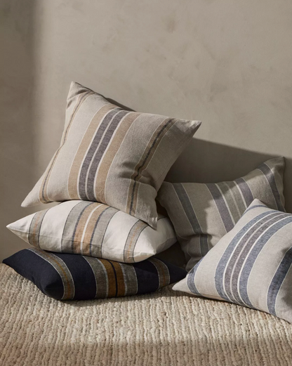 Franco Linen Stripe Cushion Cover - Sage - Discontinuing