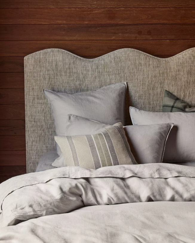 Franco Linen Stripe Cushion Cover - Sage - Discontinuing