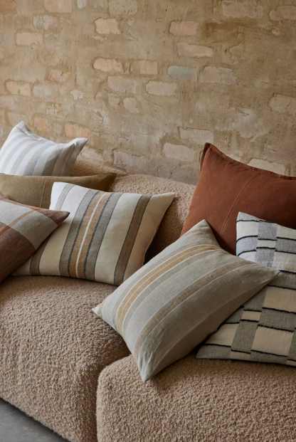 Franco Linen Stripe Cushion Cover - Linen - Discontinuing