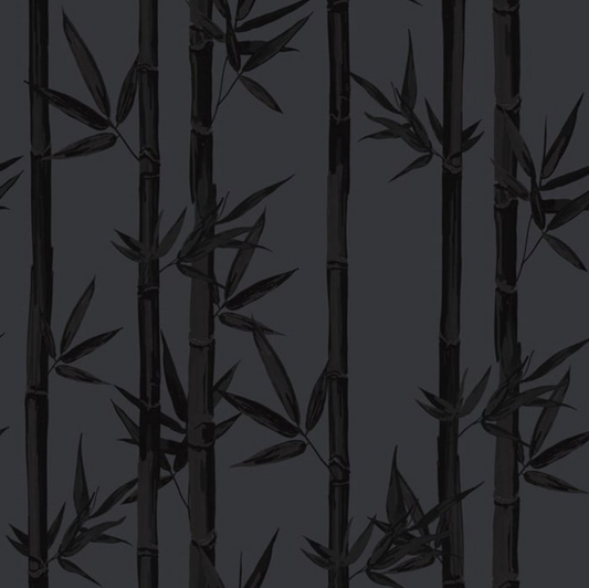 Waya Bamboo Wallpaper - Charcoal