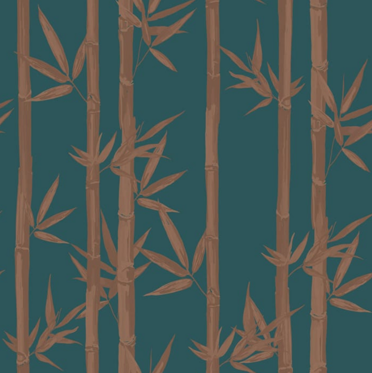 Sample - Waya Bamboo Wallpaper - Teal