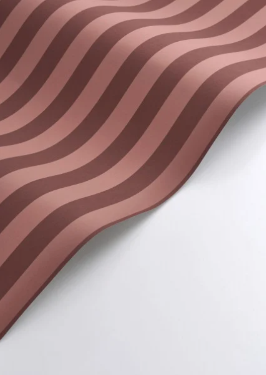 Sample - Elizabeth Stripes Wallpaper - Amarena