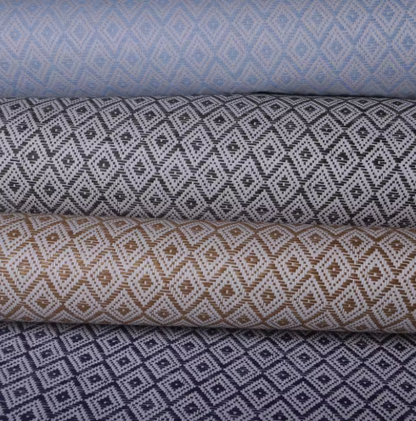 Diamond Wave - Grasscloth Wallpaper - Caramel Latte