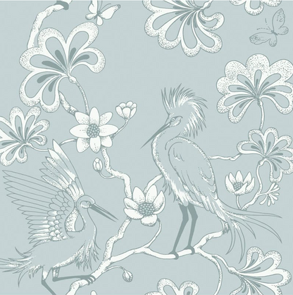 Egrets Florence Broadhurst Wallpaper - Frost