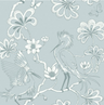 Egrets Florence Broadhurst Wallpaper - Frost