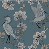 Egrets Florence Broadhurst Wallpaper - Azure
