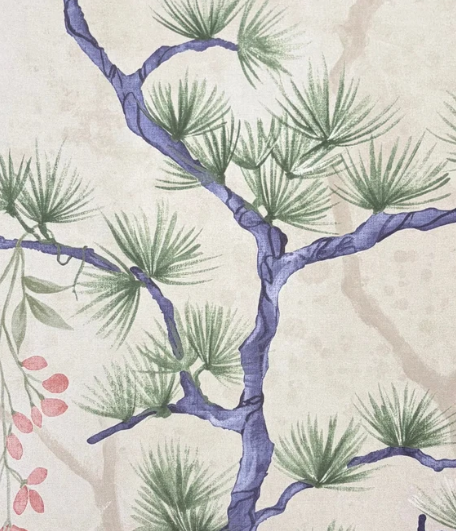 Sample – Pine Shadow Wisteria Wallpaper – Multi