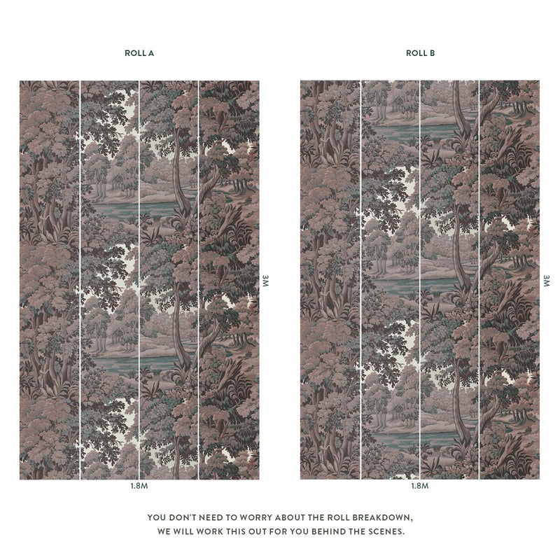 Plantasia Hybrid Mural Wallpaper - House of Hackney - Sienna