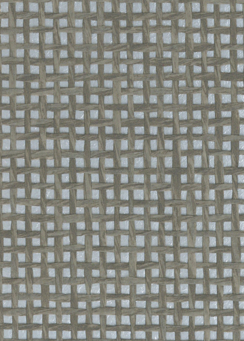 Sample - Burlap Fine Weave Grasscloth Wallpaper - Silver & Blue (On Light Grey/Blue)