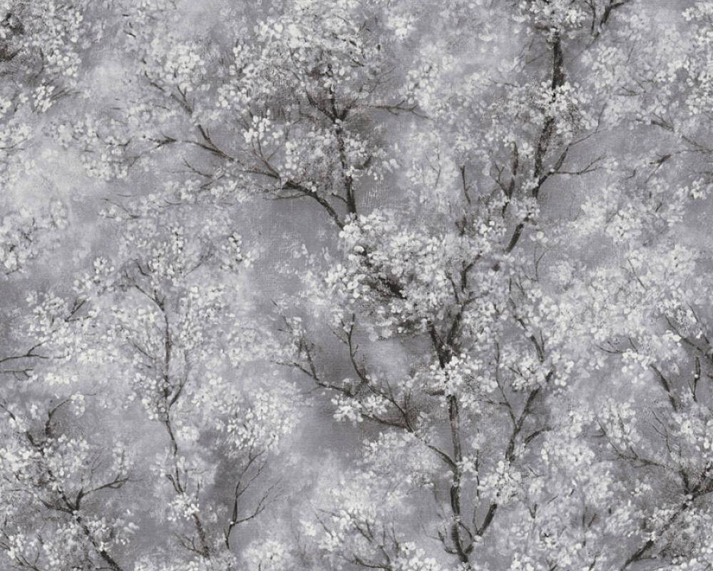 Cherry Blossoms Spring Wallpaper - Moody Grey