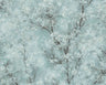 Cherry Blossoms Spring Wallpaper - Soft Turquoise