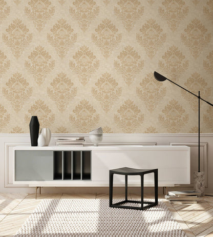St. Petersberg Baroque Wallpaper - Gold