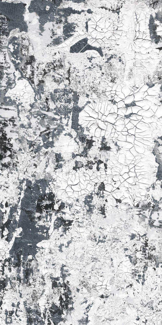 Safari Shabby Chic Wallpaper Mural - Steel