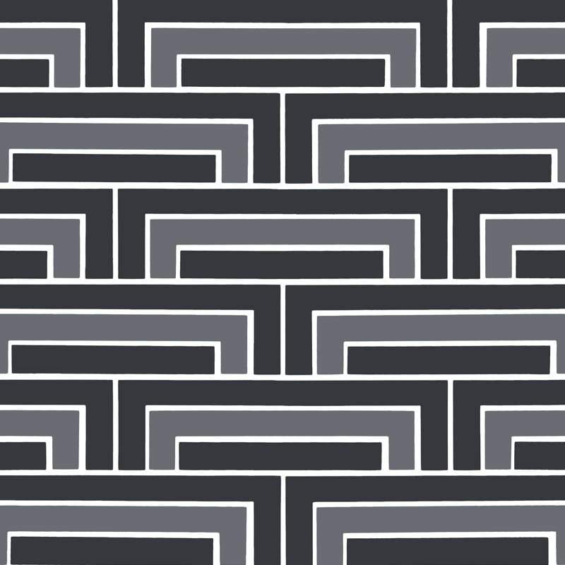Steps Florence Broadhurst Wallpaper - Raven