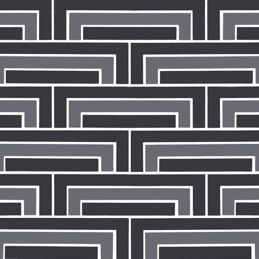 Steps Florence Broadhurst Wallpaper - Raven