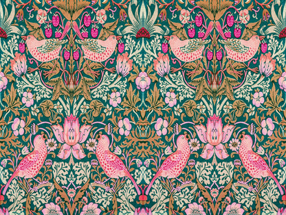 Strawberry Bandit - Custom Sized Wallpaper Mural (per m2)