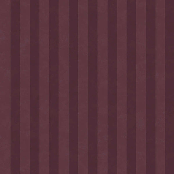 Sample - Aquila Stripes Wallpaper - Berry