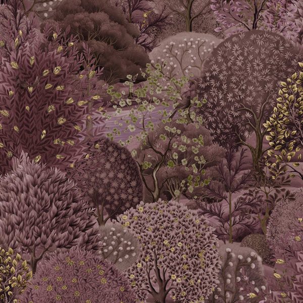 Sample - Arboretum Garden Wallpaper - Berry