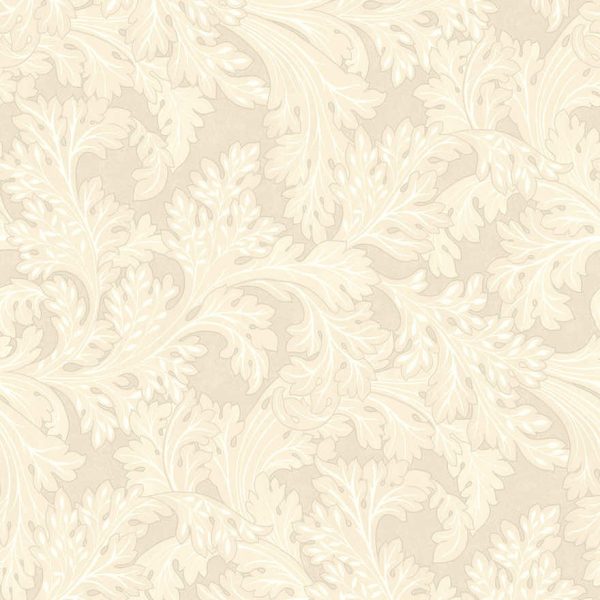 Forenza - Ornate Leaves Wallpaper - Cream