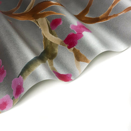 Takeda Cherry Blossom - Custom sized wallpaper mural (per/m2) - Silver