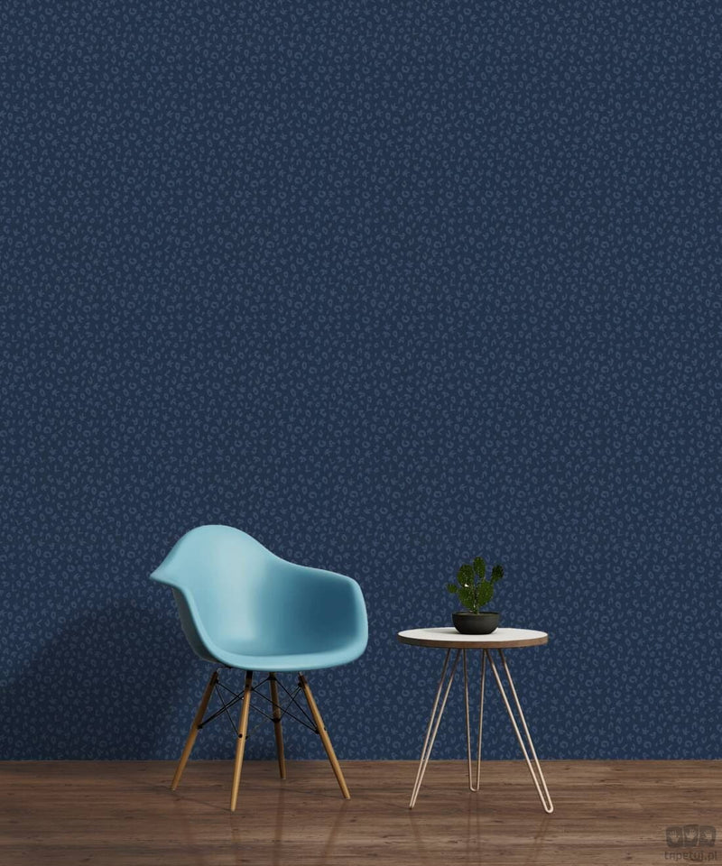 Leopard - Karl Lagerfeld Wallpaper - Blue