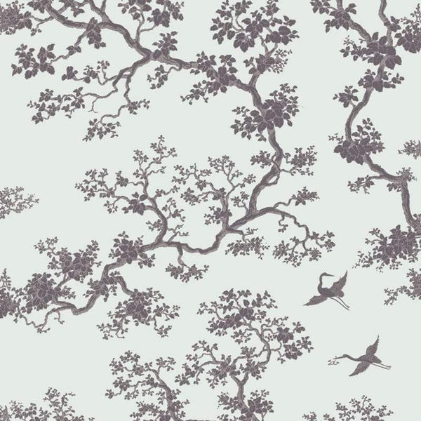 Sample – The Cranes - Florence Broadhurst Wallpaper - Cloudburst