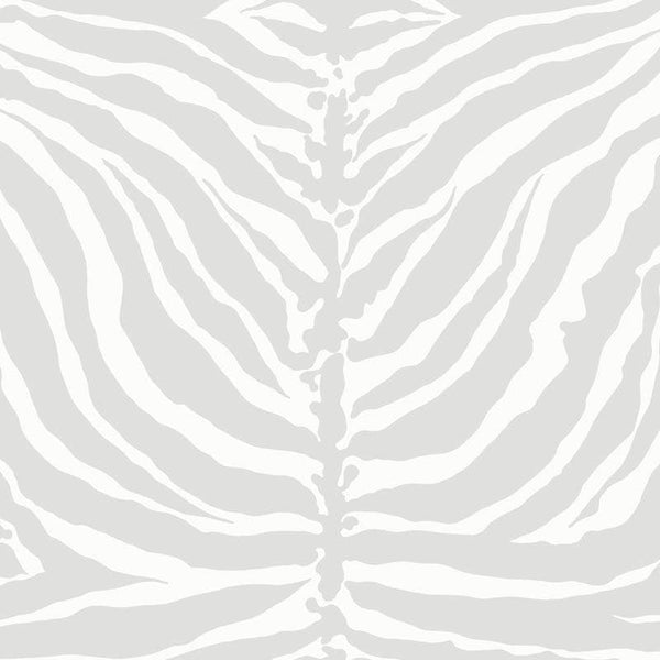 Sample – Tiger Stripe Florence Broadhurst Wallpaper - Brume