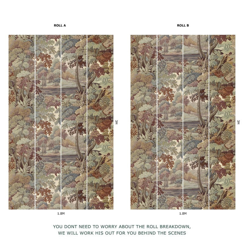 Plantasia Hybrid Mural Wallpaper - House of Hackney - Tobacco