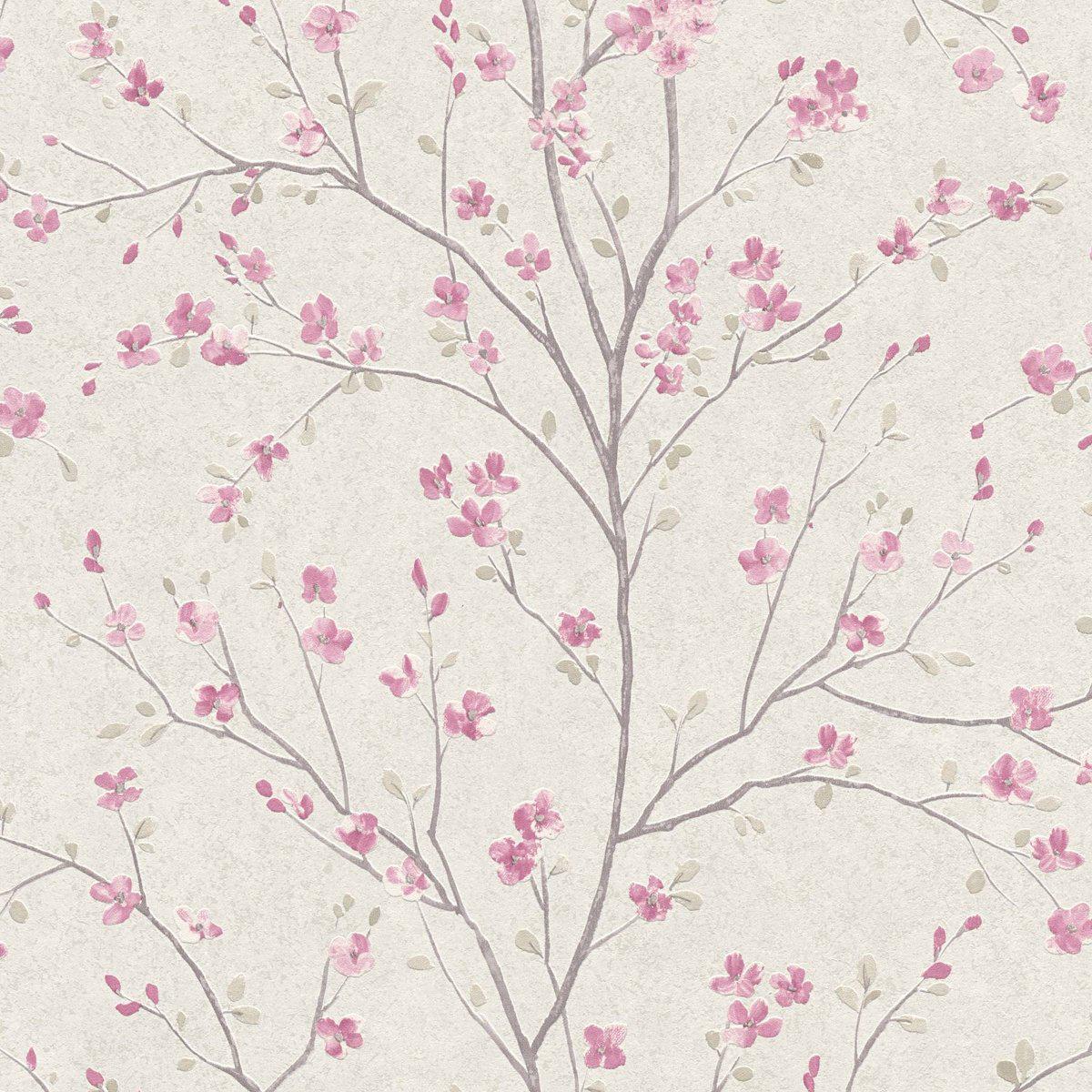 Sample - Tokyo Cherry Blossom Wallpaper - Blush