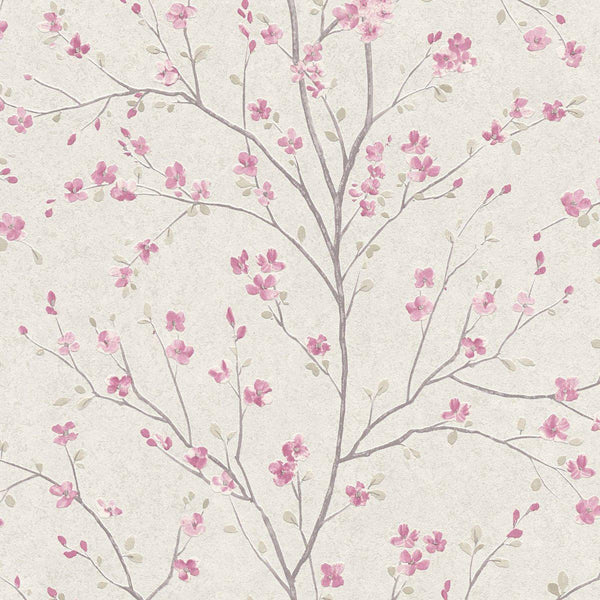 Sample - Tokyo Cherry Blossom Wallpaper - Blush