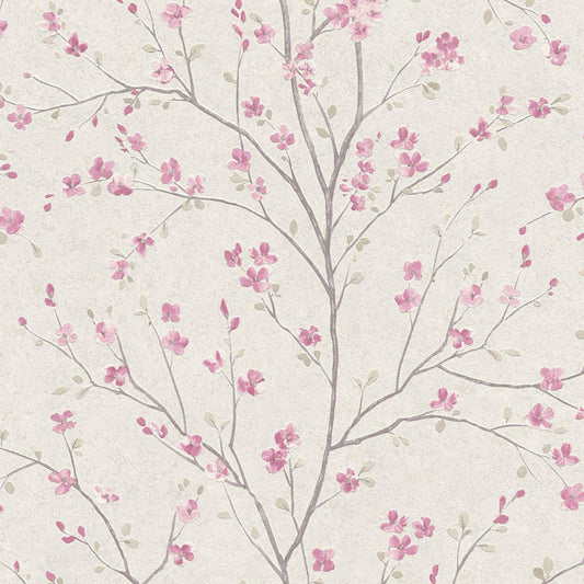 Tokyo Cherry Blossom Wallpaper - Blush