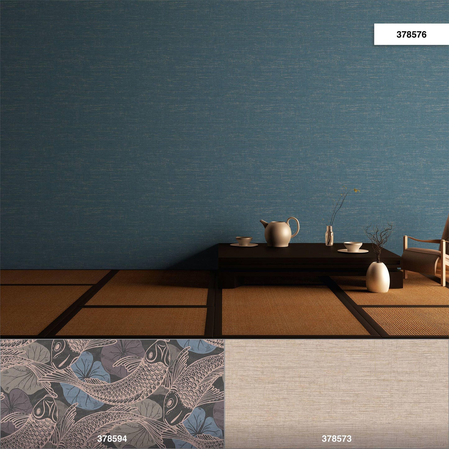 Tokyo Mio Coordinates Wallpaper - Blue/Green/Metallic