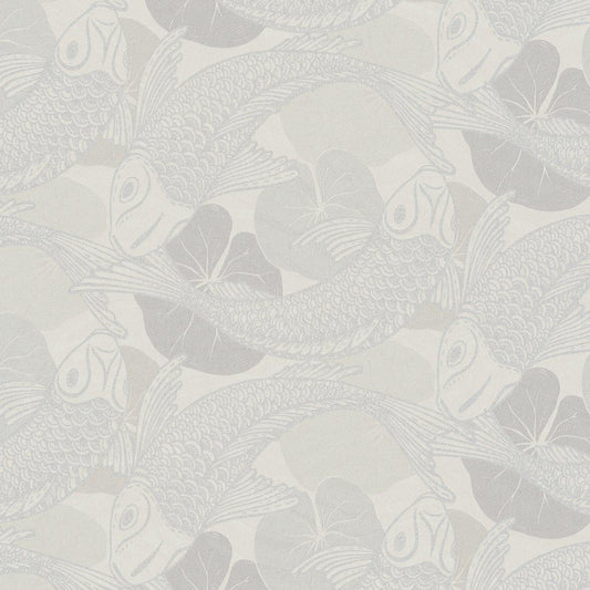 Tokyo Fish Bowl Vinyl Wallpaper - Light Grey - Discontinuing