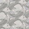 Tokyo Fish Bowl Vinyl Wallpaper - Dark Grey - Discontinuing